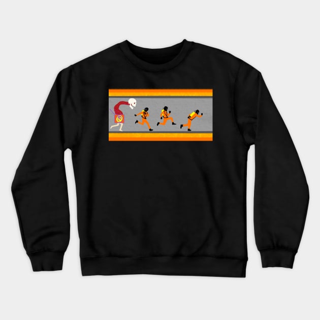 The run is over! Crewneck Sweatshirt by dflynndesigns